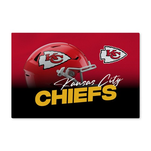 Моющийся коврик для пола Northwest NFL Kansas City Chiefs Headspace, 20 x 32