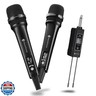 SonixForce Wireless Microphones, Professional Karaoke Microphone, Dual-Mic UHF System with 260ft Range, All-Metal Portable Microphone for Singing, Speaking, Meetings and Events