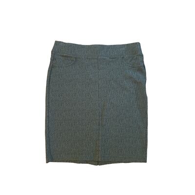 Women 6 28 Liverpool Jeans Co Dark Spruce Stretch Pencil Ponte Skirt Pull-On 