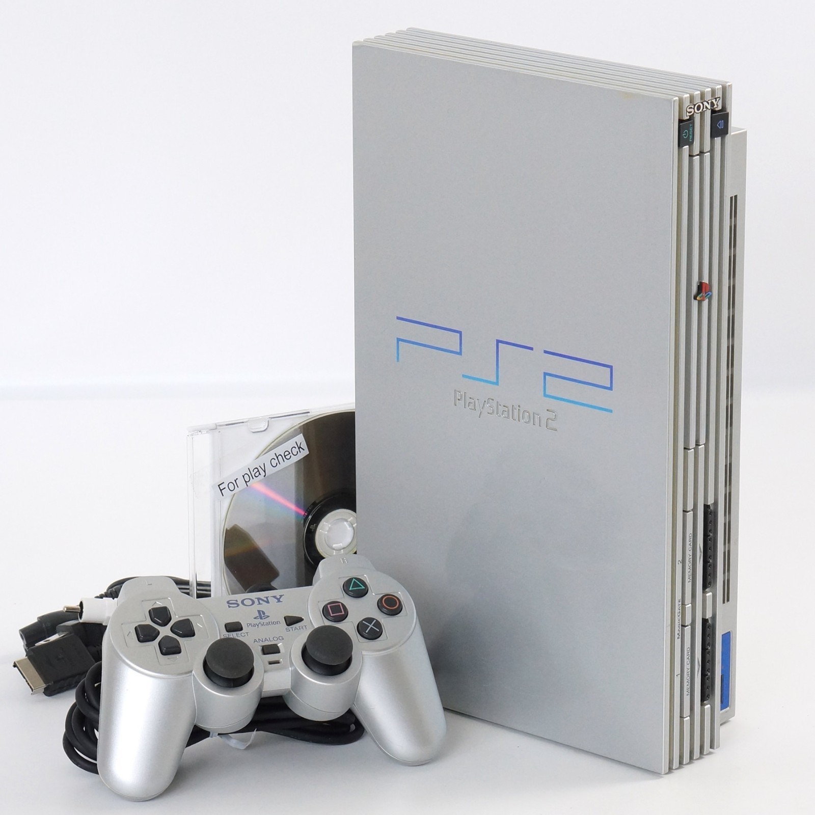 その他 PlayStation 2 SILVER  cm3dmju PS2 SILVER Console SCPH-39000 S Tested System Japan