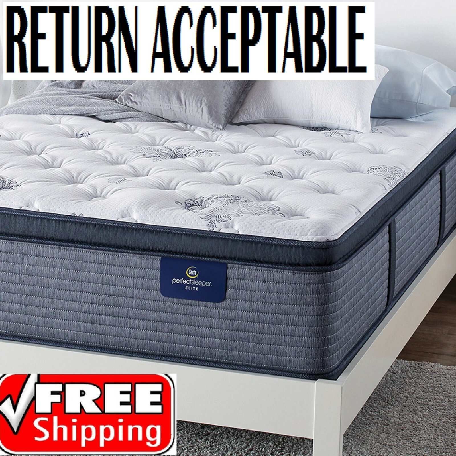 Serta Sleeper Darlington Super Queen Size Pillow Top Mattress For