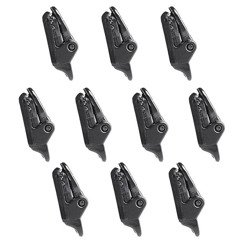 1/10Pcs Tarp Fixing Clips Locking Awning Clamp Snap Hangers Survival Emergency