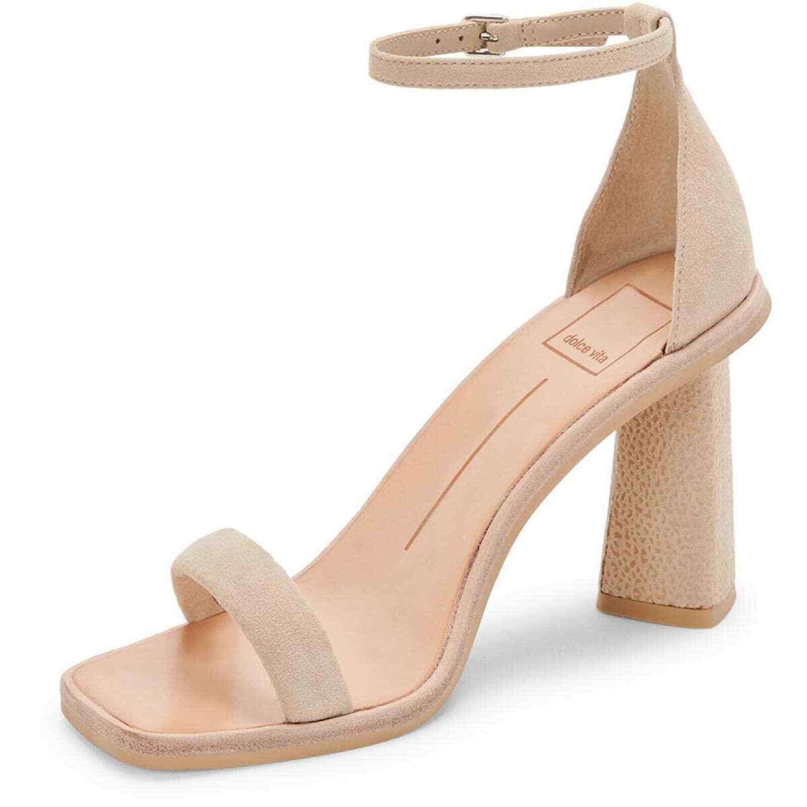 

Женские босоножки на каблуке Dolce Vita Fayla Dune Suede 39 евро США 9, Бежевый