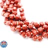 Malahill Wholesale Natural Faceted Stone Beads for Jewelry Making Sold per Bag 5 Strands Inside Cube red Jasper A 8mm