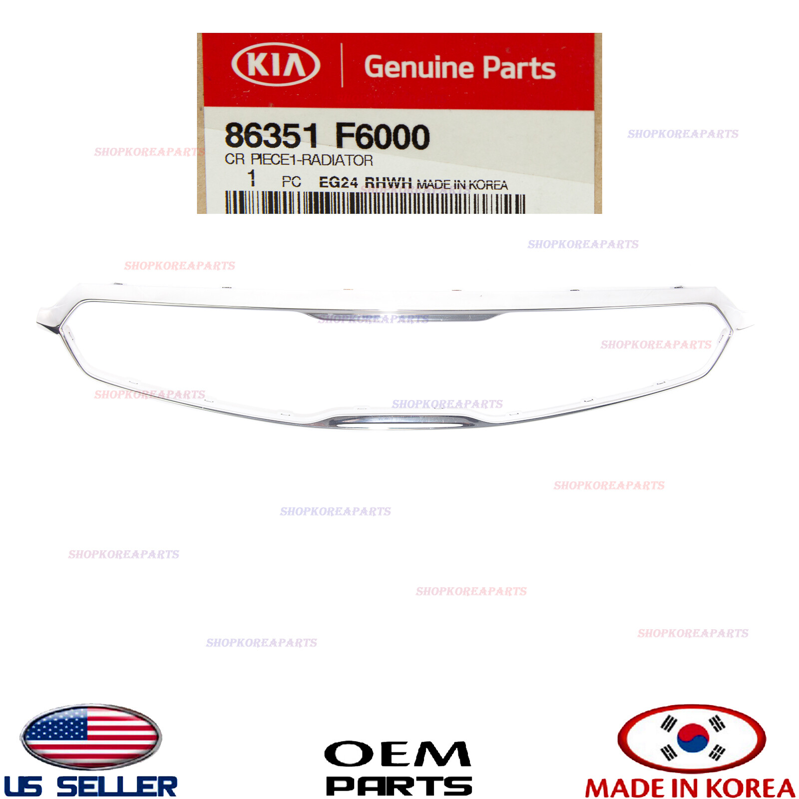 Genuine Upper Grille Surround Trim ⭐OEM⭐ KIA CADENZA 2017-2019