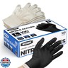 BBQ Gloves Set, 4 Reusable Cotton Glove Liners and 100 Disposable Nitrile Gloves, for Heat Resistant Cooking, Grilling Accessories, Food Prep and Smoker, Guantes de Barbacoa Nitrilo