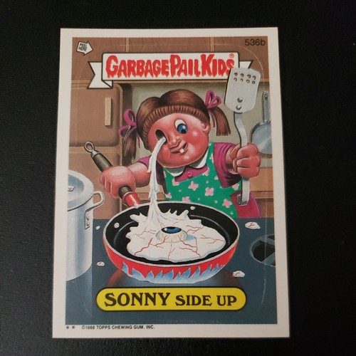 SONNY SIDE UP 536b Garbage Pail Kids 1988 Series 13 GPK