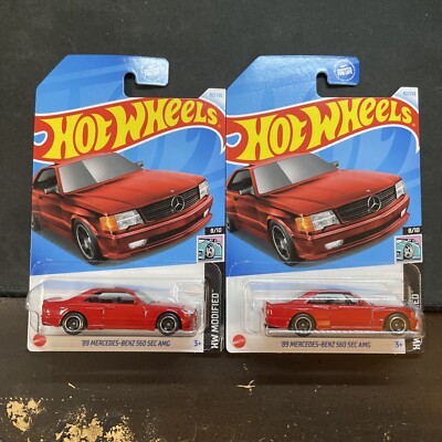 Hot Wheels '89 Mercedes-Benz 560 SEC AMG 2024 82/250 (Lot of 2)