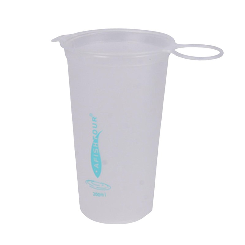 1* Folding Water Cup TPU Soft Drink Water Bottle Sports Collapsible 200ml