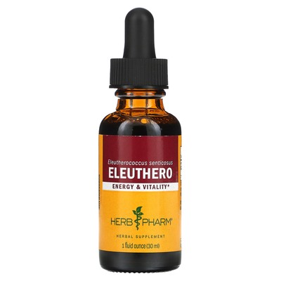 Herb Pharm Элеутерококк 1 жидкая унция 30 мл Без глютена