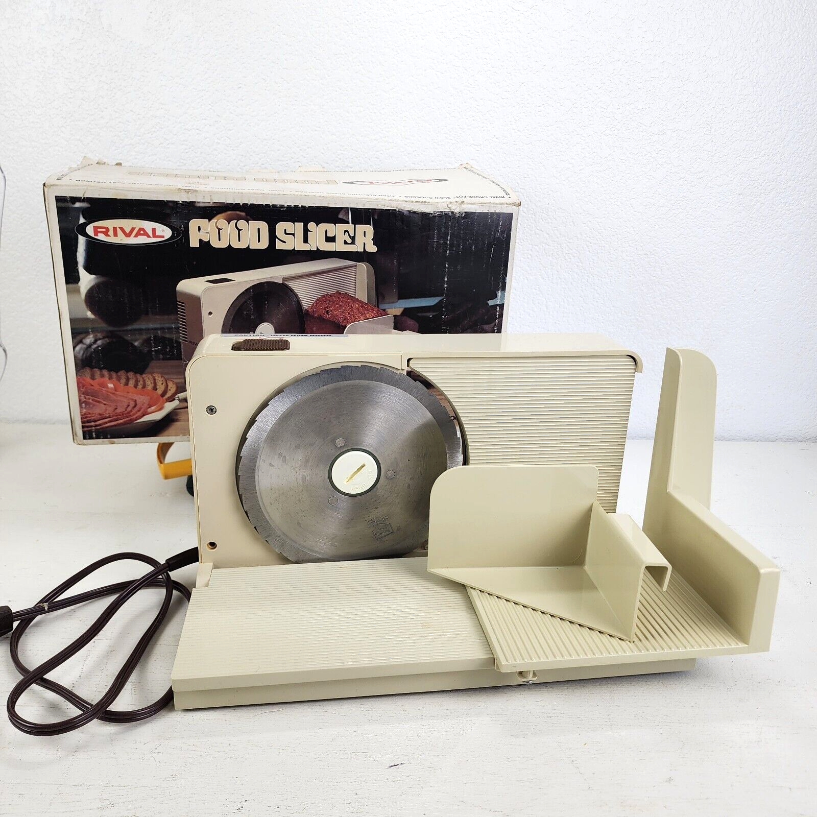 Vintage Rival Model 1046 Food Slicer Made In Germany Fold for Convenient Storage