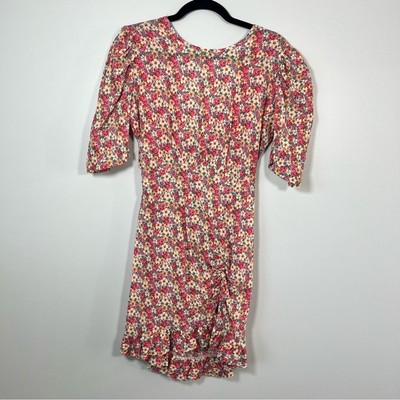NWT DX Collection Orchidea Floral Open Back Cut Out Mini Dress Sundress Size M