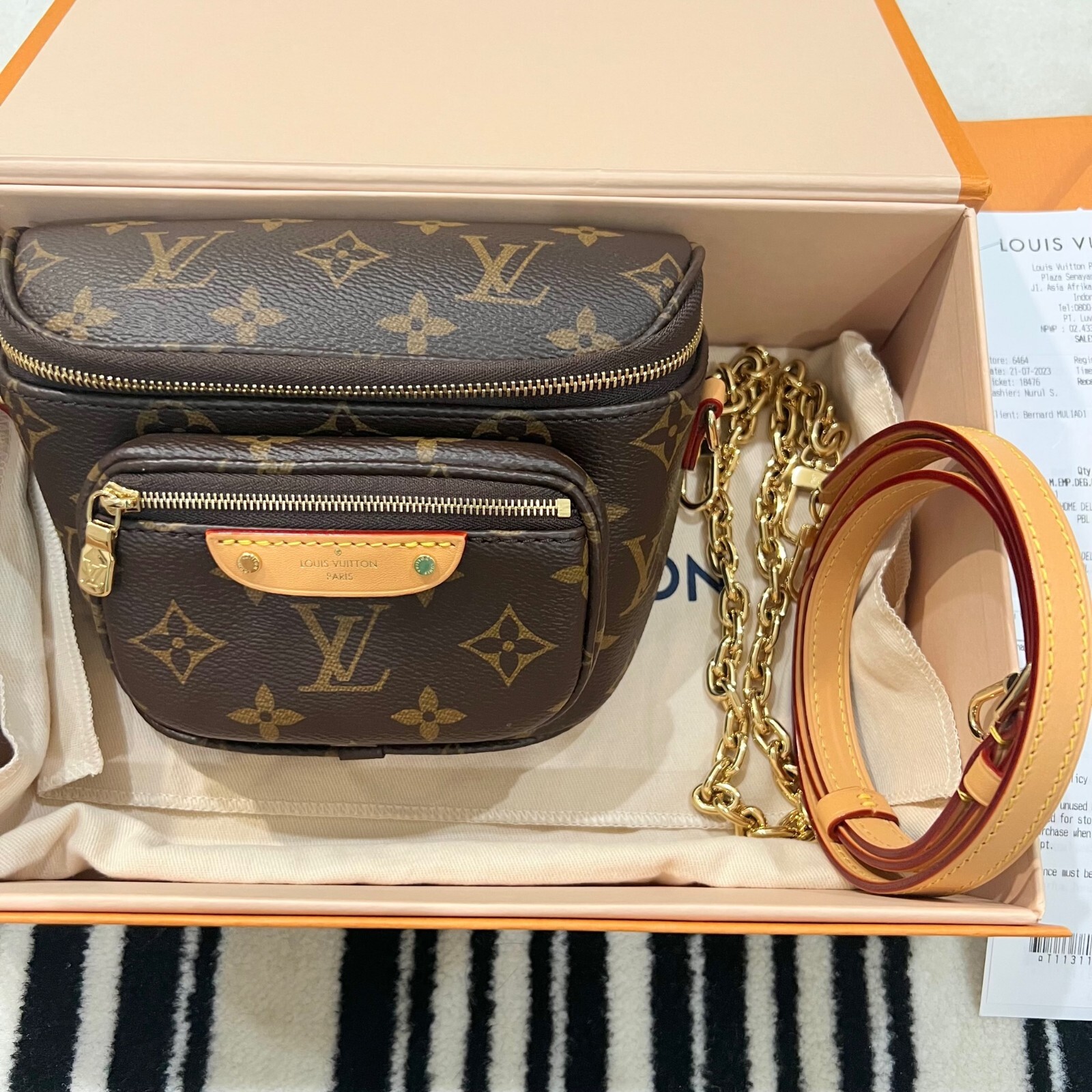 【ルイヴィトン・Louis Vuitton 】Mini Bumbag 100% Authentic Brand New 2023 Louis Vuitton Mini Bumbag
