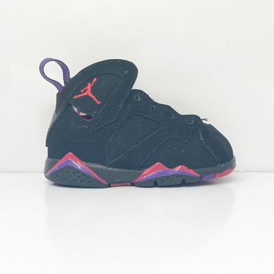 

Nike Boys Air Jordan 7 Raptors 304772-018 Черные баскетбольные кроссовки, размер 5C, Черный, Air Jordan 7 Raptors