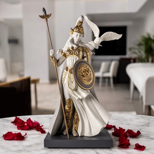Lladro #9754 Athena Sculpture Greek goddess of peace