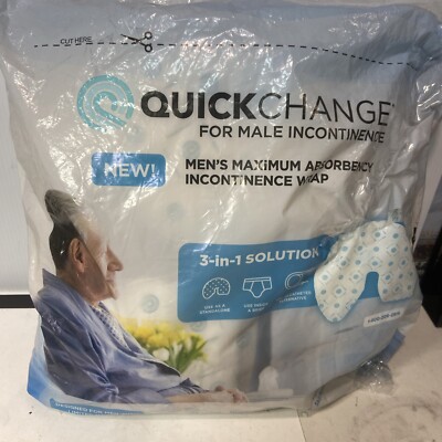 QuickChange Male Incontinence Urine Management Wrap 25 Count Packs