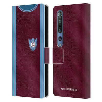 OFFICIAL WEST HAM UNITED FC RETRO KITS LEATHER BOOK CASE FOR XIAOMI PHONES