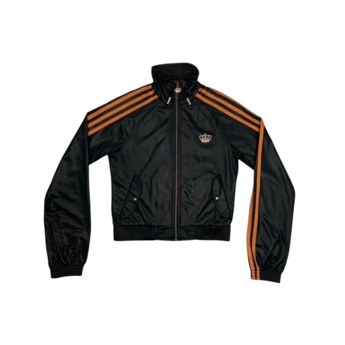 y2k Adidas Missy Elliot Track Jacket Small UK10 Black/Orange y2k Adidas Missy Elliot Track Jacket Small UK10 Black/Orange
