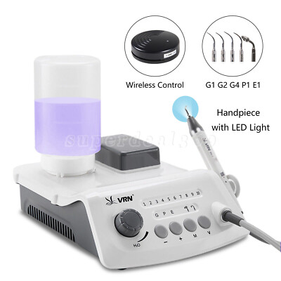 Dental Portable Ultrasonic Piezo Scaler +LED Detachable Scaler Handpiece Tips ns