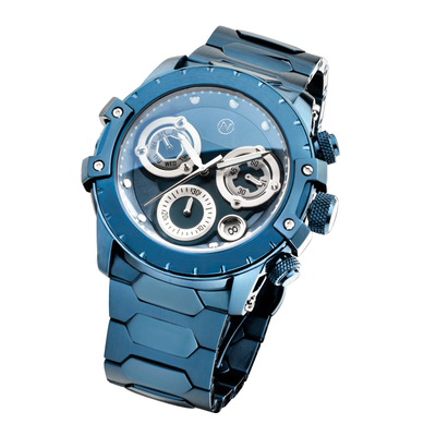 NOVE NOVE MODENA CHRONOGRAPH BLUE WATCH - BRAND