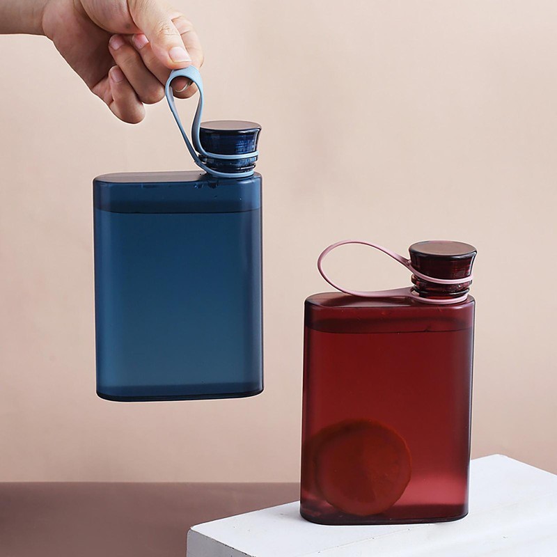 Portable Book Paper Cup Bottle Flat Water Bottle Clear Paper Pad Water Bottle