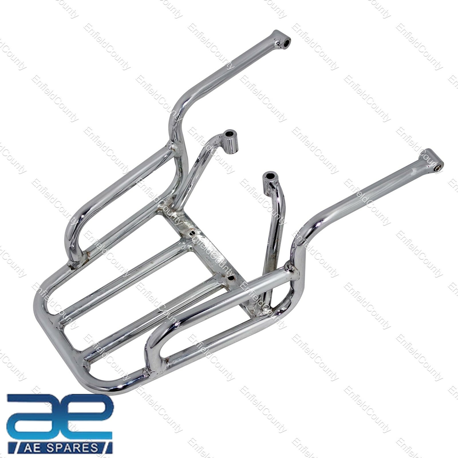 For Royal Enfield Himalayan 411CC Chrome Rear Luggage Rack Carrier Grab Rail 