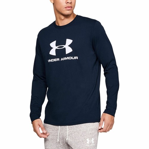 

[1329283-408] Мужская рубашка с длинным рукавом с логотипом Under Armour Sportstyle, Navy blue