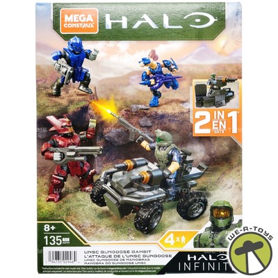 Halo Infinite UNSC Gungoose Gambit Attack Vehicle Set w/ 4 Micro Action Figures