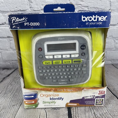 BROTHER P-Touch PT-D200 Desktop Label Maker For Home & Office NEW