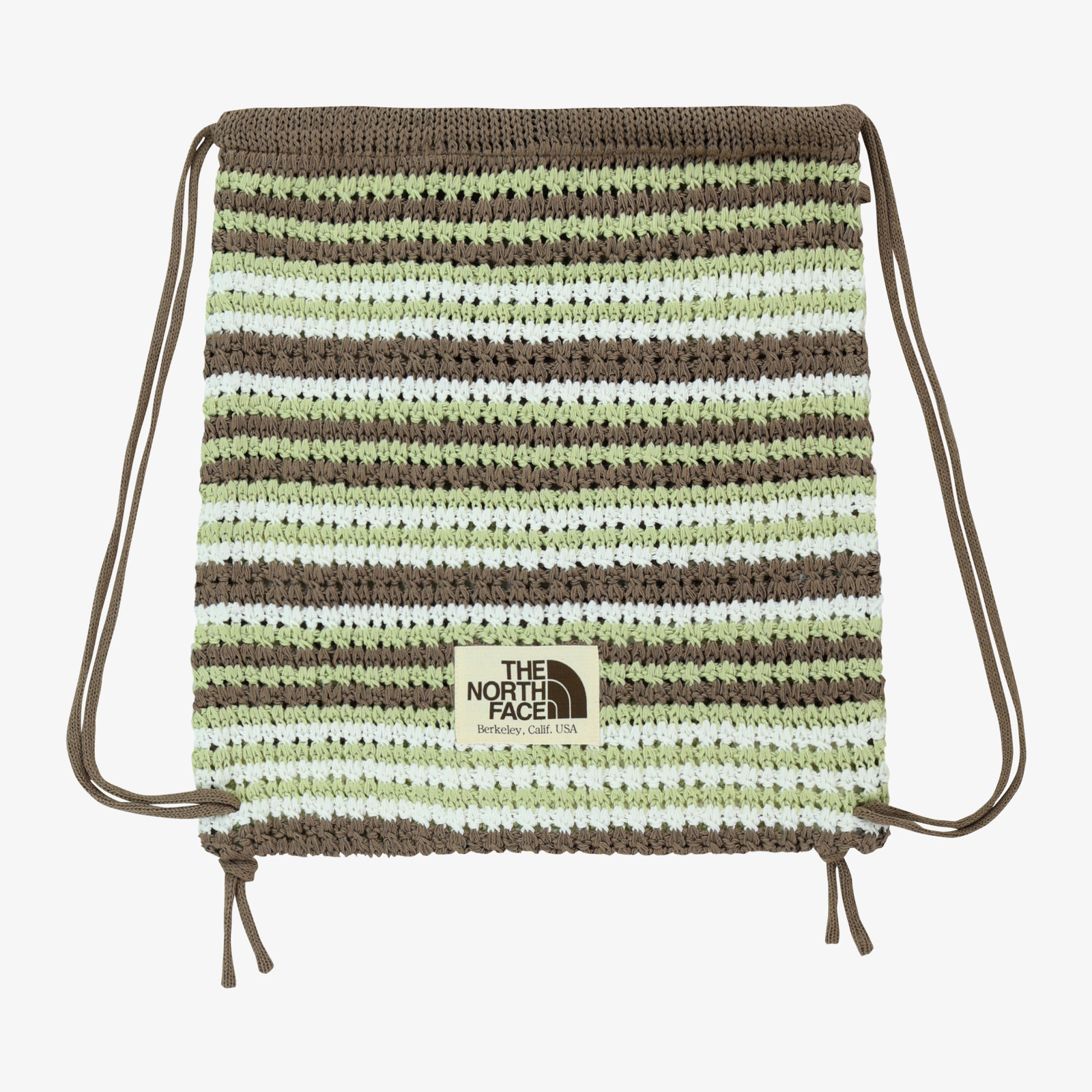New THE NORTH FACE CROCHET DRAWSTRING BAG APPLE GREEN NN2PR19M TAKSE
