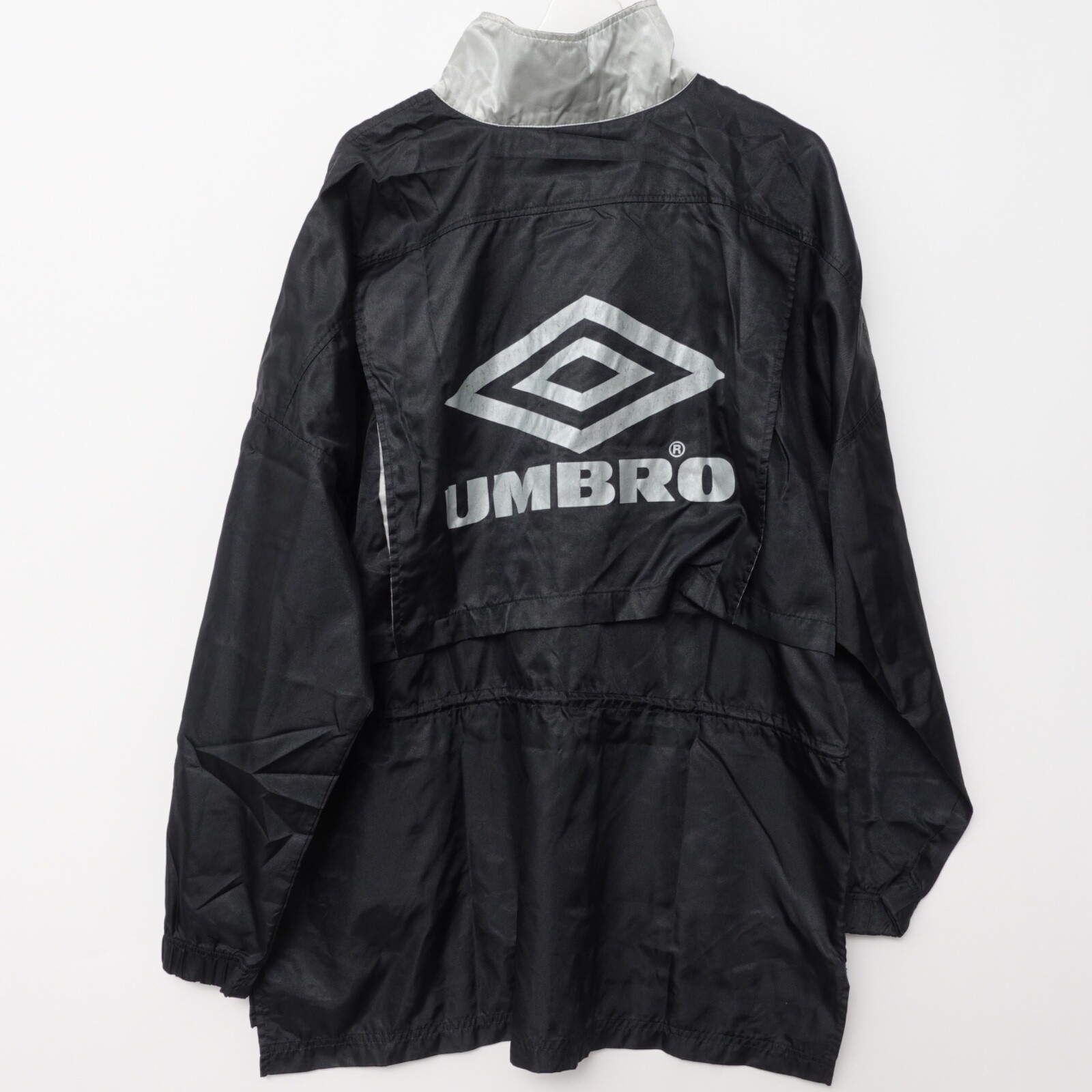 Vintage 90s Umbro Soccer Men's Large Jacket Windbreaker Coach Black Nylon  Spell