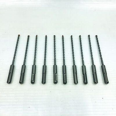 10-pk Rotary Hammer Drill Bits 3/16"x6" SDS Plus 3.5" LOC Carbide Tip Concrete Y