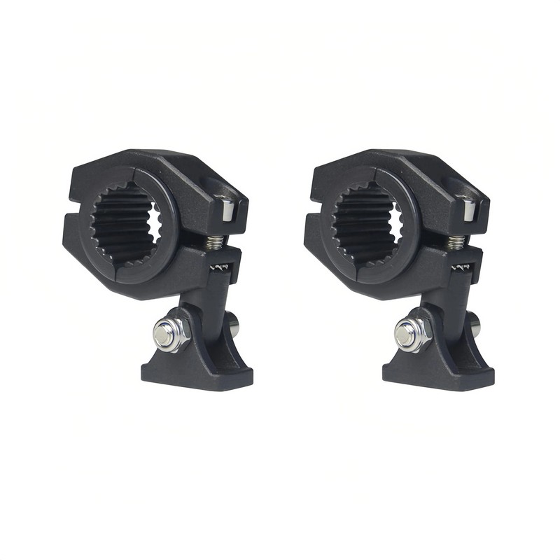 Motorcycle LED Headlight Spotlight Mount Bracket Adjustable Fog Light Auxiliary
