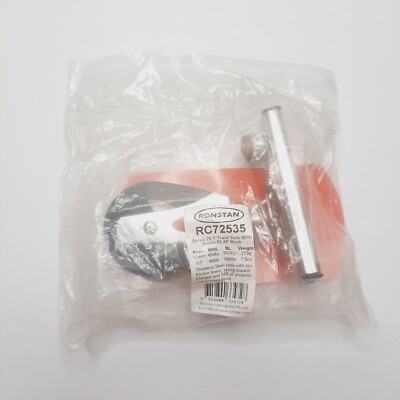 Ronstan RF72535 Series 25 T-Track Slide With Series 50 All Purpose  Swivel Block