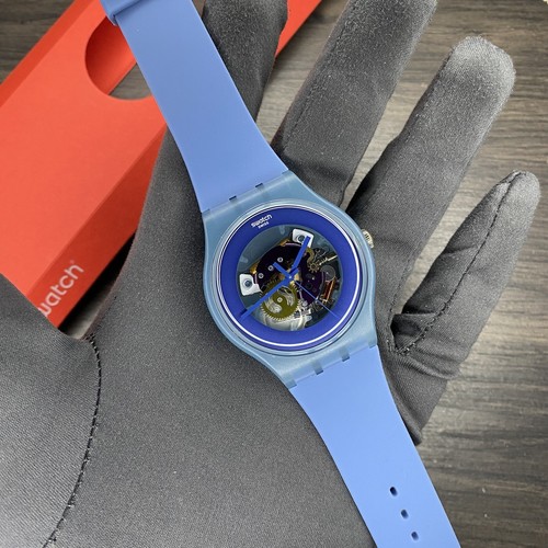 NEW! Limited Edition! Swatch New Skeleton Blue Lacquered NEW! Limited Edition! Swatch New Skeleton Blue Lacquered