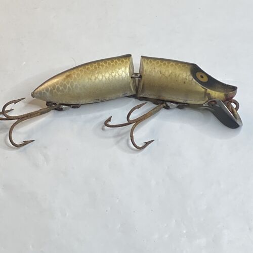 Vintage Heddon River Runt, 2/5oz Silver fishing lure #9607