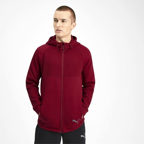 

[580097-27] Мужская толстовка с капюшоном Puma Evostripe Fullzip, Rhubarb