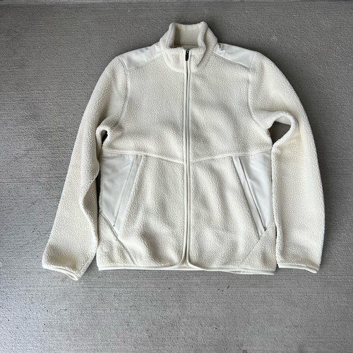 【GRAVER】ELBOW Dot White Clip Fleece Zip-Up Jacket womens-columbia-white-colorado