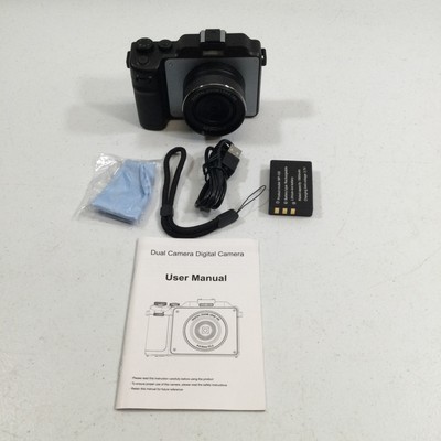 Schmidt Spiele Black Rechargeable Battery 4K Ultra HD 32GB Dual Digital Camera 