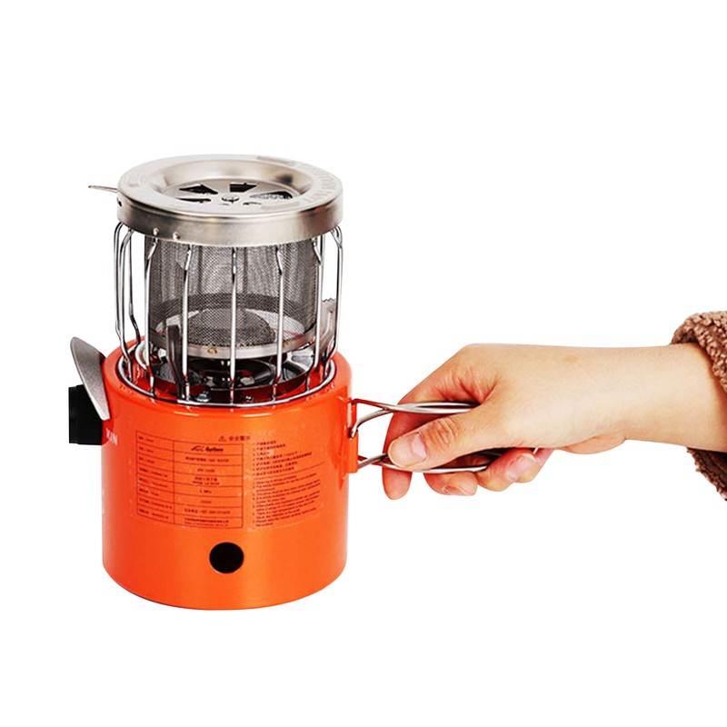 Comfort Zone Portable 2-in-1 Propane Heater and Stove Outdoor Adjustable Heat