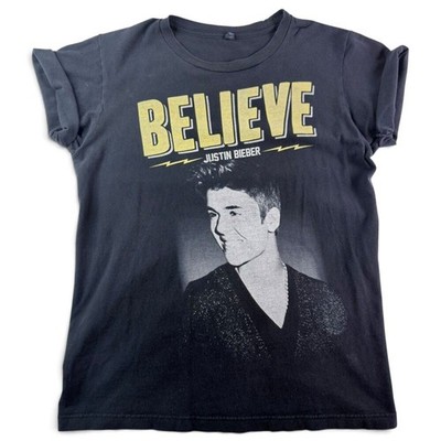 justin bieber believe live 2013 tour graphic concert tee shirt black medium