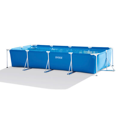 Intex 14.75' x 33'' Rectangular Frame Above Ground Outdoor Backyard Swimming Pool