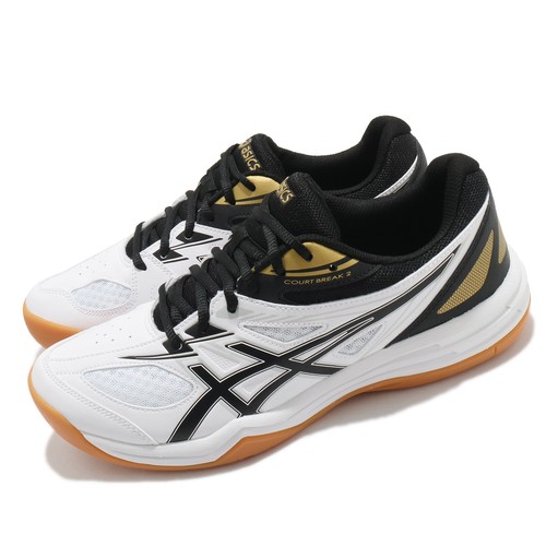 

Мужские кроссовки Asics Court Break 2 White Black Rubber для бадминтона и волейбола 1073A013-102, Белый, Court Break 2