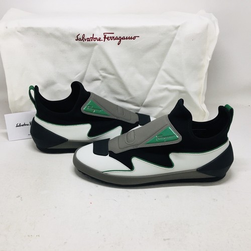 Salvatore Ferragamo ホワイトスニーカー Salvatore Ferragamo Liberty WHITE/RED Low Top Sneaker Size