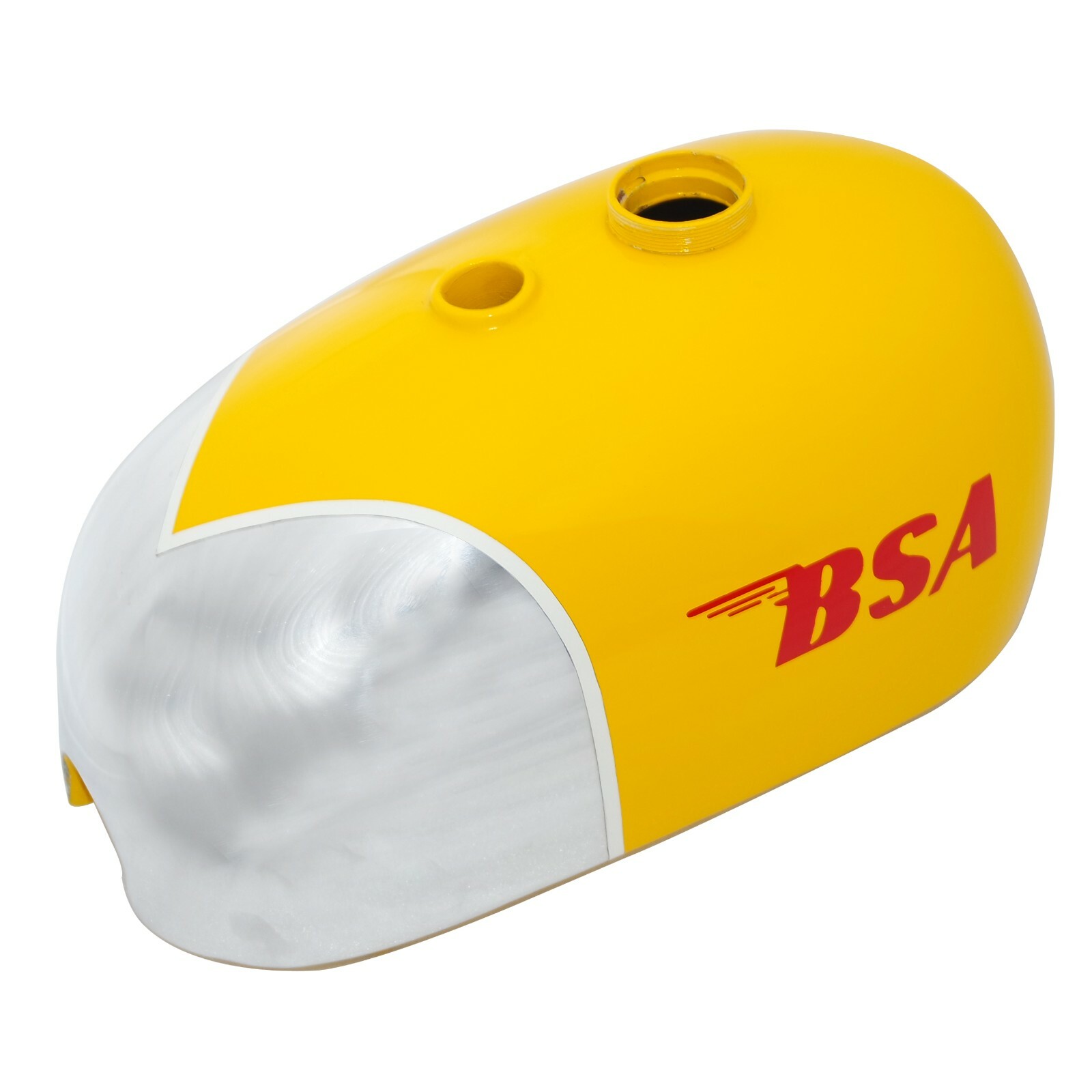 BSA B25 B40 B44 C15 Victor Enduro Trials Scrambler Alloy Yellow Fuel Tank 