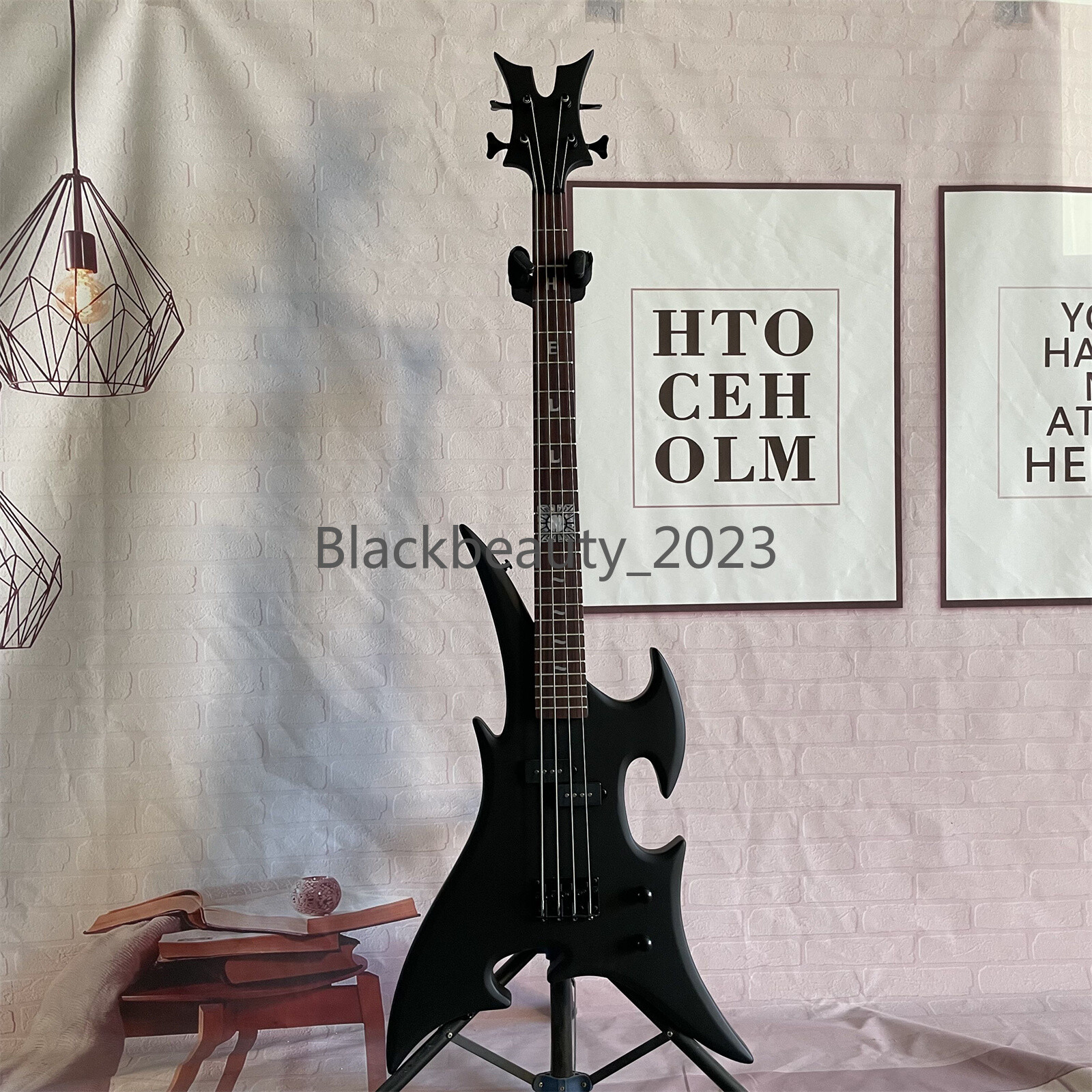 Unbranded 4 String Special Shape Electric Bass Guitar Maple