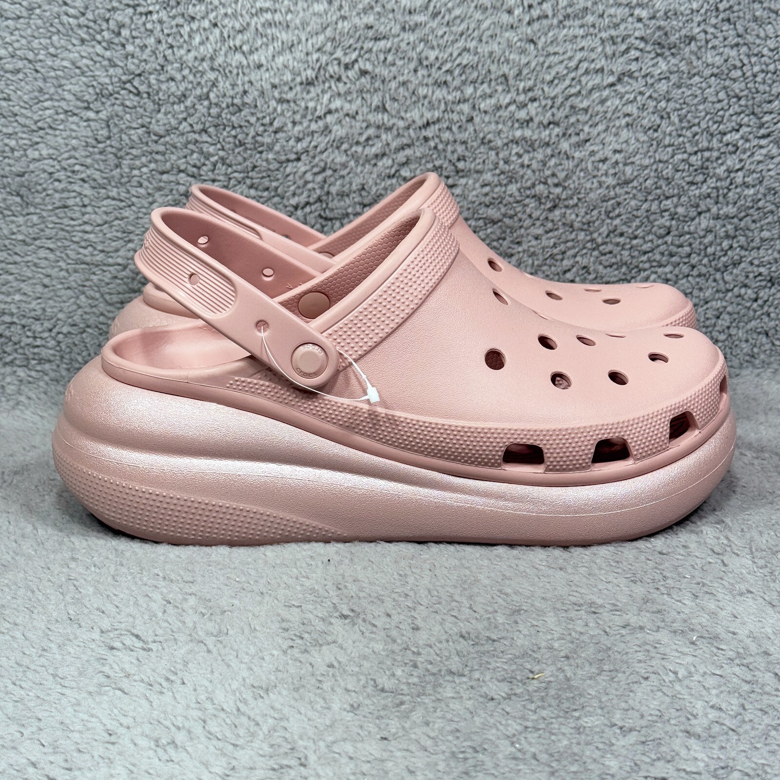 Crocs Crush Shimmer Mens Size 11 Slip On Platform Clogs