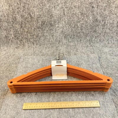 Michael Graves Design Flocked Hanger 10 Pc Non Slip Strap Notch