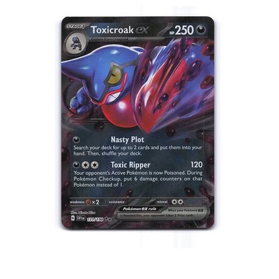 Pokemon Scarlet & Violet #131/198 Toxicroak EX Full Art Foil Double Rare