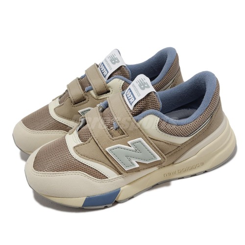 Повседневная обувь New Balance 997R Wide NB Khaki Blue Kisd с ремешком для дошкольников PZ997RBC-W